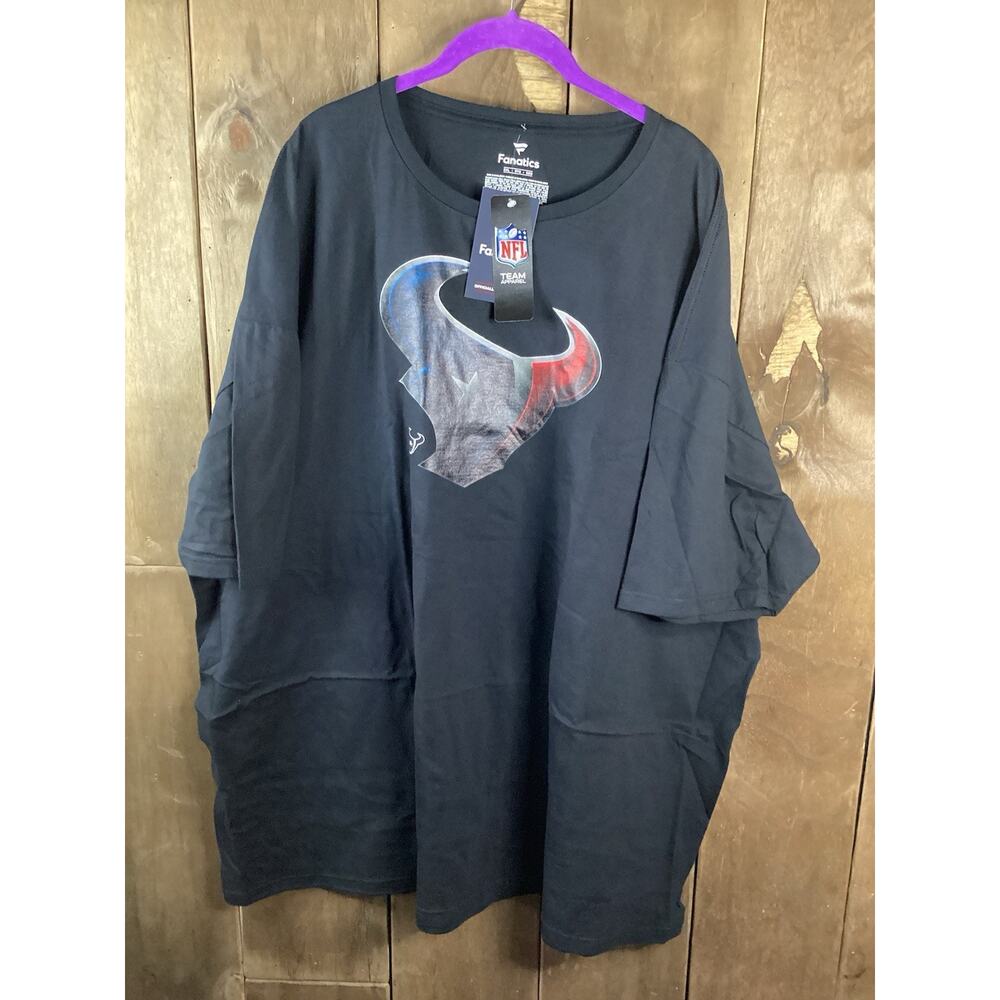 Fanatics NFL Houston Texans Tee Shirt Size 5XL Black